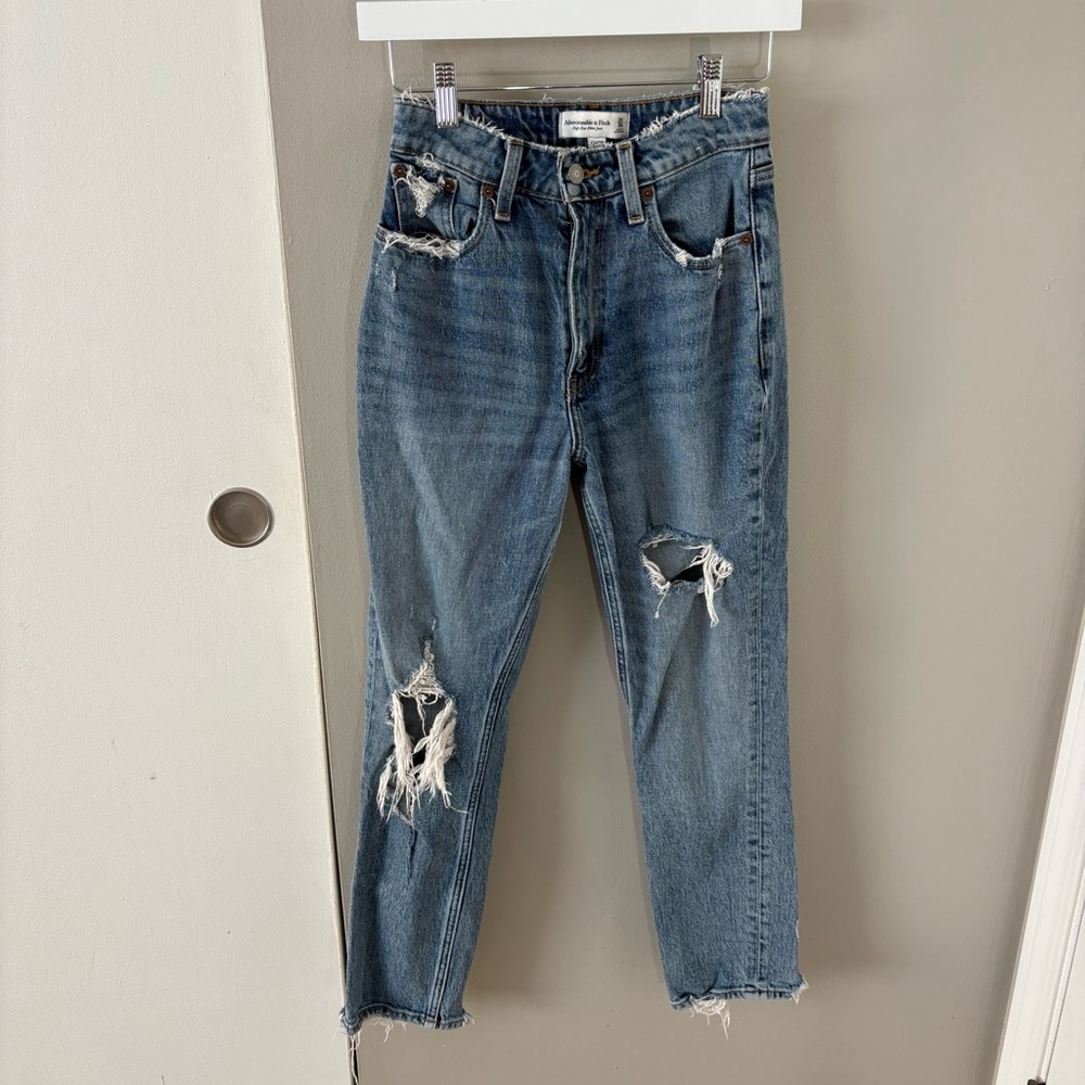 Abercrombie & Fitch High Rise Mom Jean Curve Love
